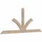 Ekena Millwork Richland Smooth Timber Gable Bracket, Douglas Fir, 72"W x 30"H x 1 1/2"D x 3 1/2"F, 10/12 Pitch GBW072X30X0204RIC00SDF - alternate 2
